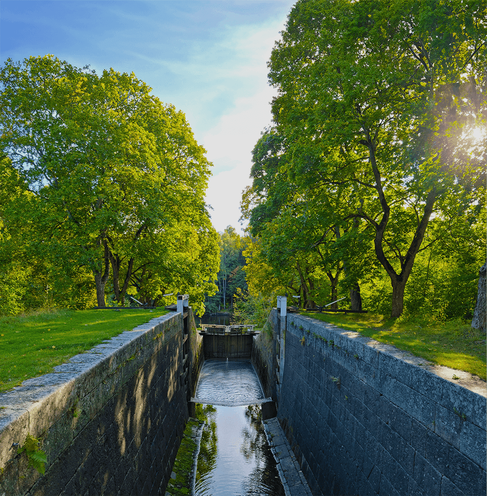 Bild på Strömsholms kanal