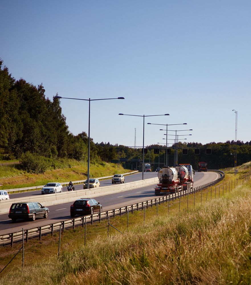 Foto på trafiken på E20