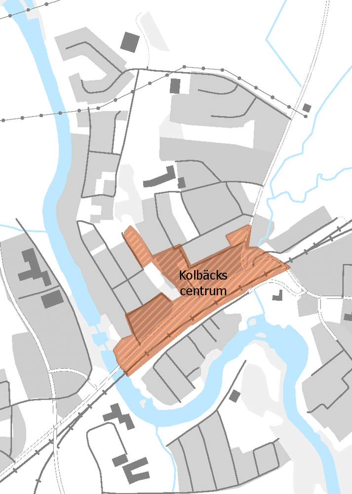 Kartan visar avgränsningen för utvecklingsområdet.