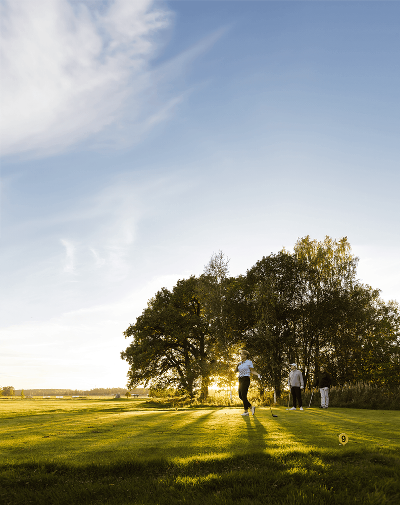 Foto på golfare, Strömsholms golfklubb. 
